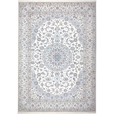 Tappeto Nain 6La Persia bianco grigio 252x358