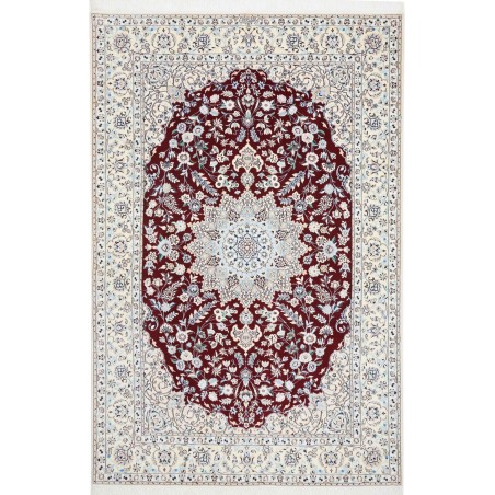 Tappeto Nain 6La Persia bianco grigio 155x235