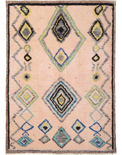 Tappeto Gabbeh Marrakech Pakistan marrone grigio 158x220