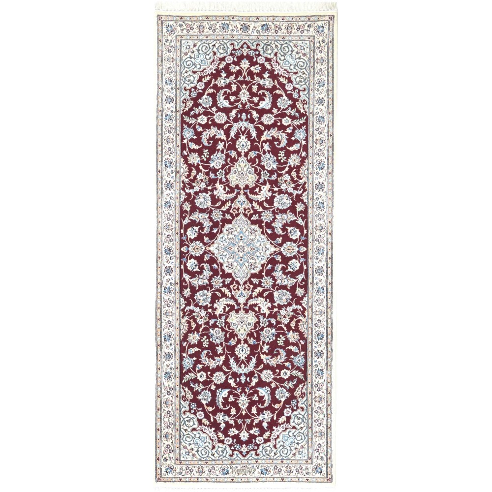 Tappeto Nain 6La Persia verde marrone 81x208 Tappeto Nain 6La Persia verde marrone 81x208