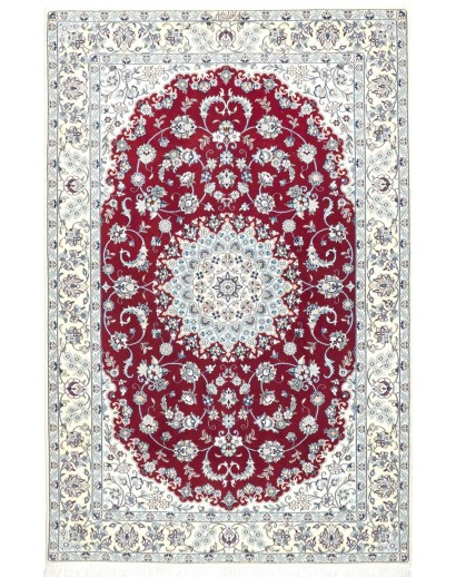 Tappeto Nain 6La Persia bianco grigio 130x198