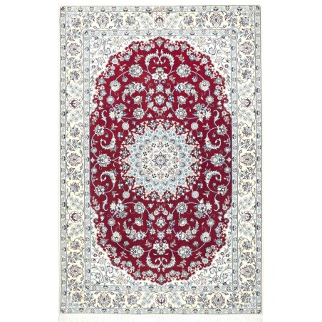 Tappeto Nain 6La Persia bianco grigio 130x198