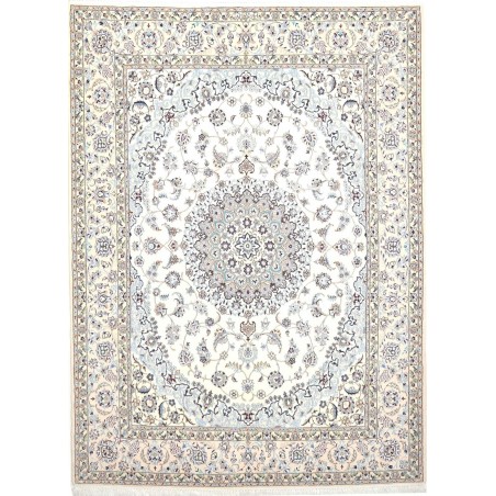 Tappeto Nain 6La Persia bianco grigio 160x217