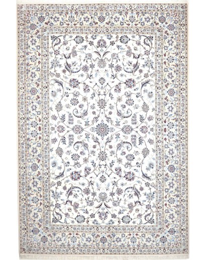 Tappeto Nain 6La Persia bianco grigio 207x304