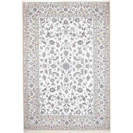 Tappeto Nain 6La Persia bianco grigio 207x304