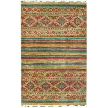 Tappeto Samarkand Pakistan bianco arancione 101x161