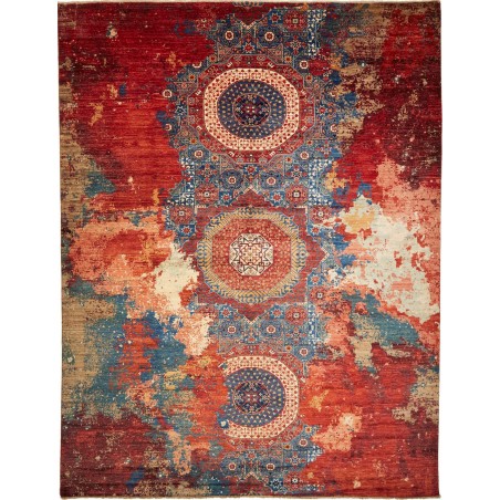 Tappeto Mona Pakistan marrone grigio 275x358