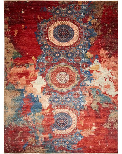 Tappeto Mona Pakistan marrone arancione 274x359