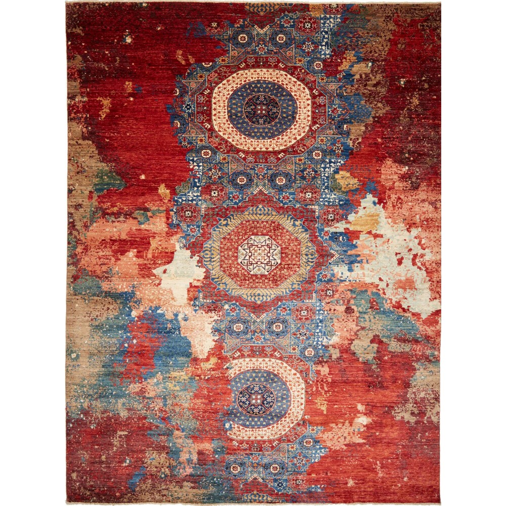 Tappeto Mona Pakistan marrone arancione 274x359 Tappeto Mona Pakistan marrone arancione 274x359