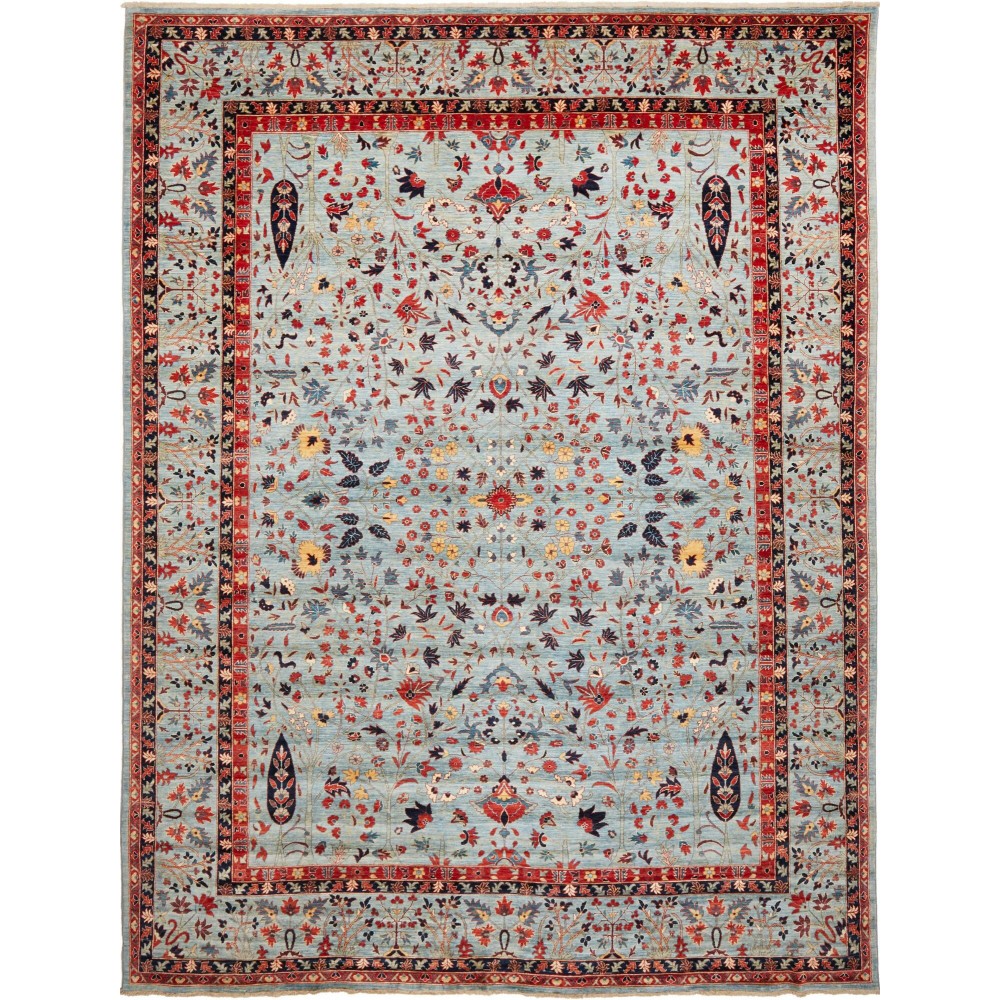Tappeto Aryana Fine Pakistan azzurro beige 272x362 Tappeto Aryana Fine Pakistan azzurro beige 272x362