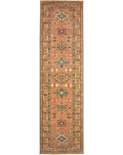 Tappeto Kazak Fine Pakistan arancione 83x282