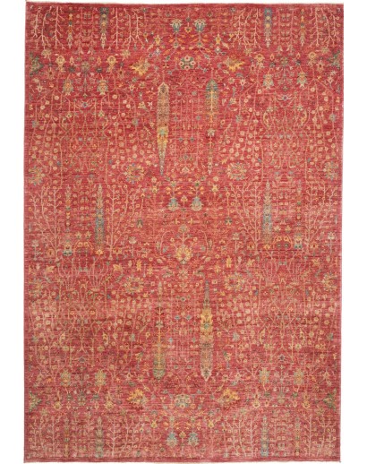 Tappeto Shahi Fine Pakistan rosso marrone 205x296