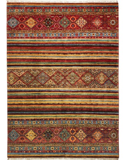 Tappeto Samarkand Pakistan marrone grigio 211x289
