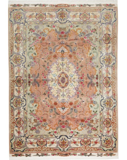 Tappeto Tabriz 70 Raj Persia marrone 150x210