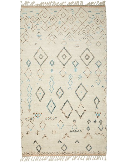 Tappeto Gabbeh Marrakech Pakistan bianco 178x308
