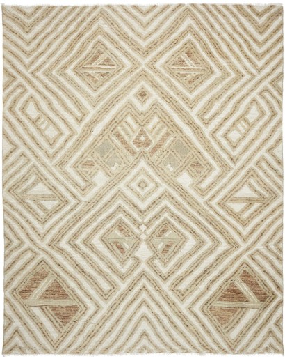 Tappeto Gabbeh Marrakech Pakistan beige bianco 244x302