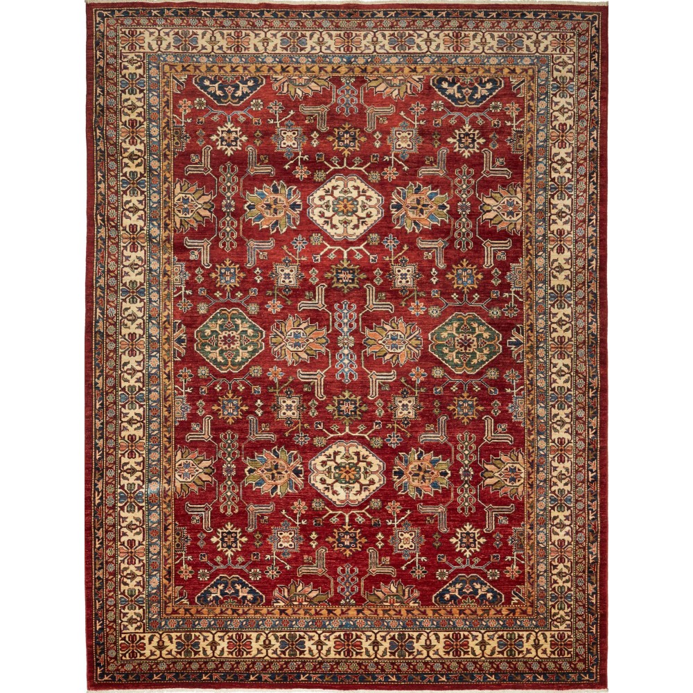 Tappeto Kazak Fine Pakistan marrone 242x318 Tappeto Kazak Fine Pakistan marrone 242x318