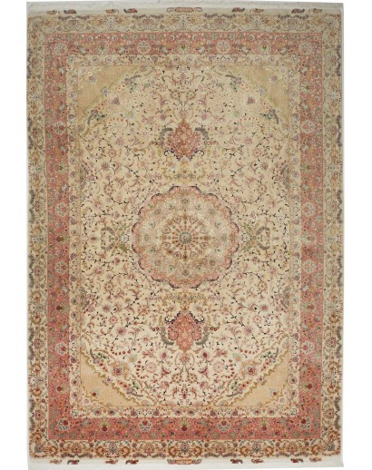 Tappeto Tabriz 70 Raj Persia marrone 248x363
