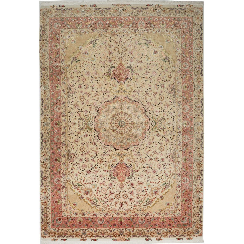 Tappeto Tabriz 70 Raj Persia marrone 248x363 Tappeto Tabriz 70 Raj Persia marrone 248x363