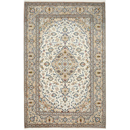 Tappeto Kashan Persia bianco marrone 200x305