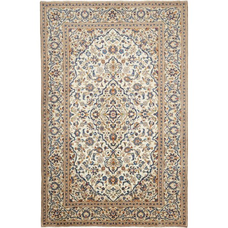 Tappeto Kashan Persia beige bianco 195x305