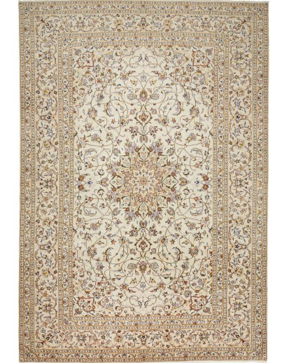 Tappeto Kashan Persia beige verde 242x353