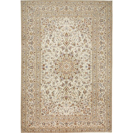 Tappeto Kashan Persia beige verde 242x353