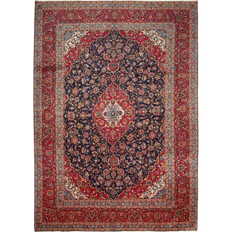 Tappeto Kashan Persia marrone grigio 295x418