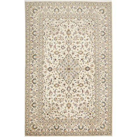 Tappeto Kashan Persia bianco arancione 193x300