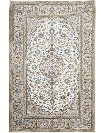 Tappeto Kashan Persia bianco 194x296