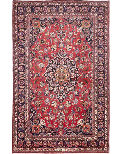 Tappeto Mashad Persia marrone grigio 203x322