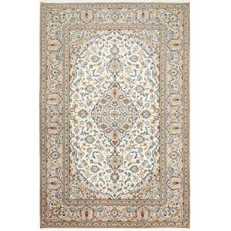 Tappeto Kashan Persia bianco marrone 200x300