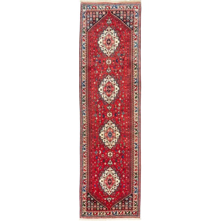 Tappeto Yalameh Persia marrone giallo 83x308
