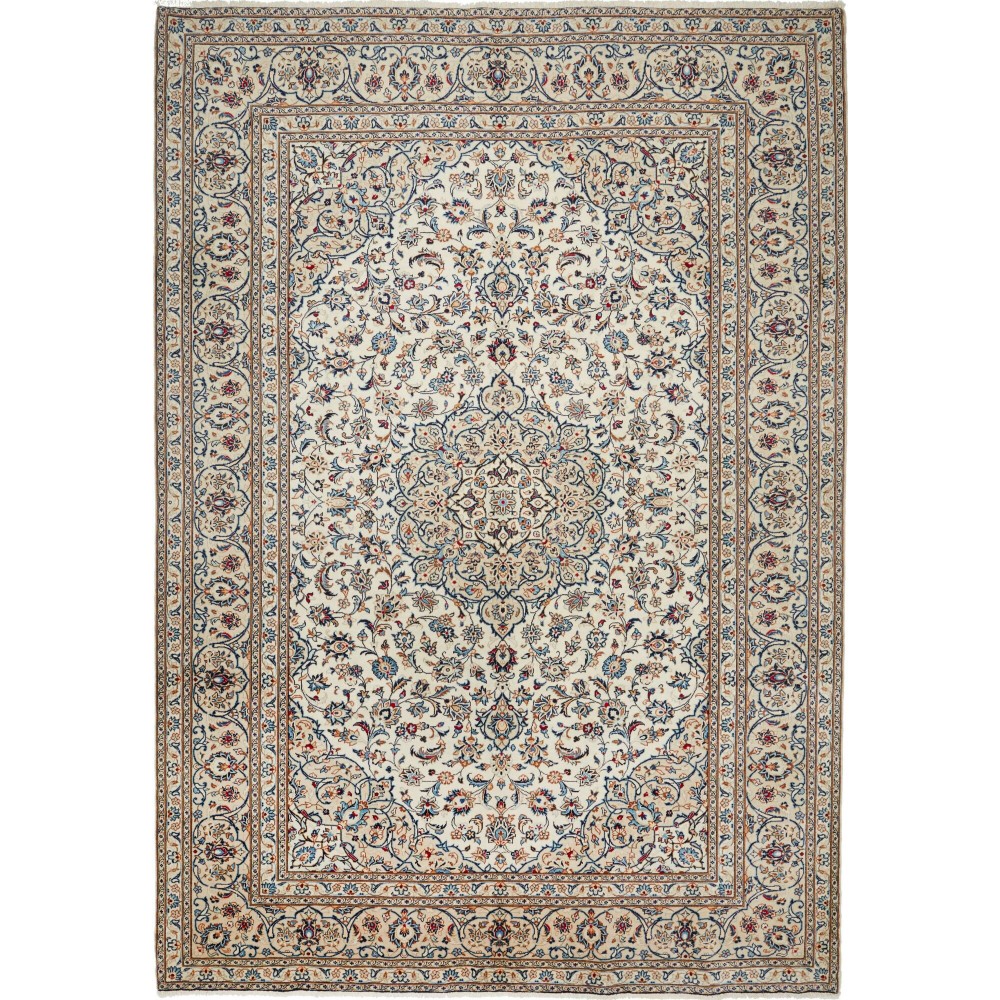 Tappeto Kashan Persia beige marrone 243x346 Tappeto Kashan Persia beige marrone 243x346