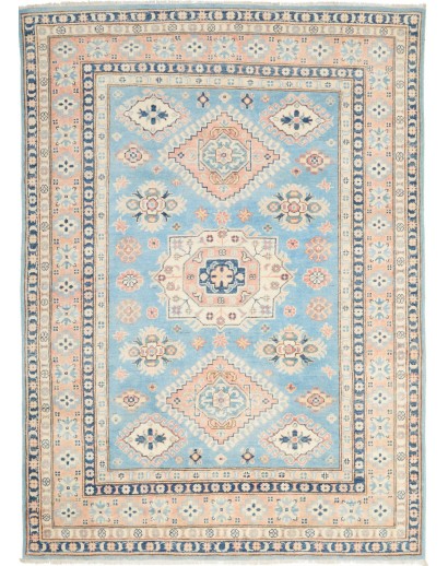 Tappeto Kazak Afghanistan bianco azzurro 149x207