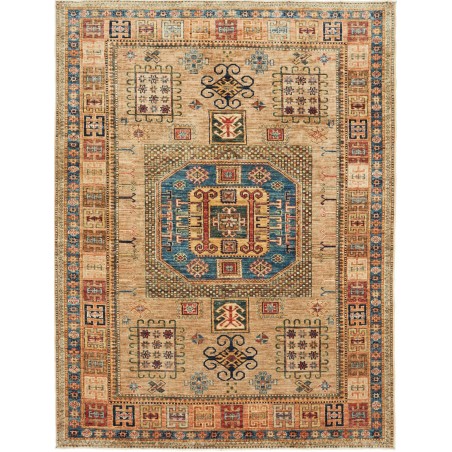 Tappeto Kazak Fine Pakistan marrone grigio 154x197