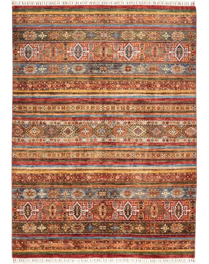 Tappeto Samarkand Pakistan rosso giallo 170x230