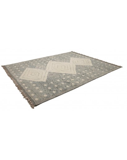 Tappeto Gabbeh Marrakech Pakistan azzurro beige 256x315