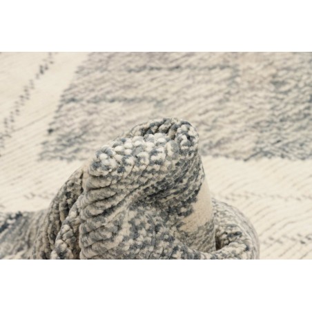 Tappeto Gabbeh Marrakech Pakistan azzurro beige 256x315