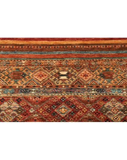 Tappeto Samarkand Pakistan rosso 76x303