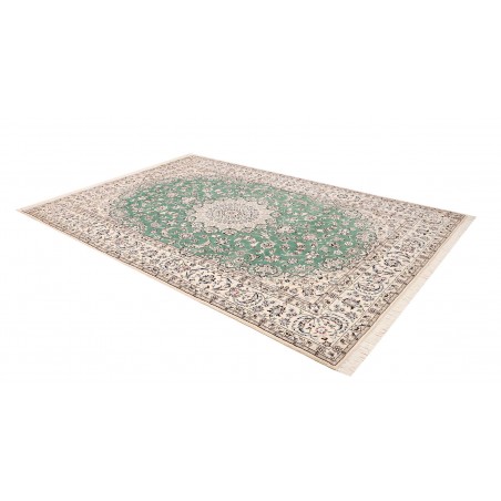 Tappeto Nain 9La Persia bianco azzurro 200x298