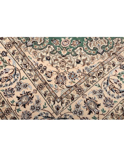 Tappeto Nain 9La Persia bianco azzurro 200x298