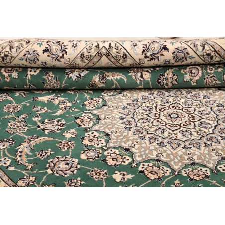 Tappeto Nain 9La Persia bianco azzurro 200x298