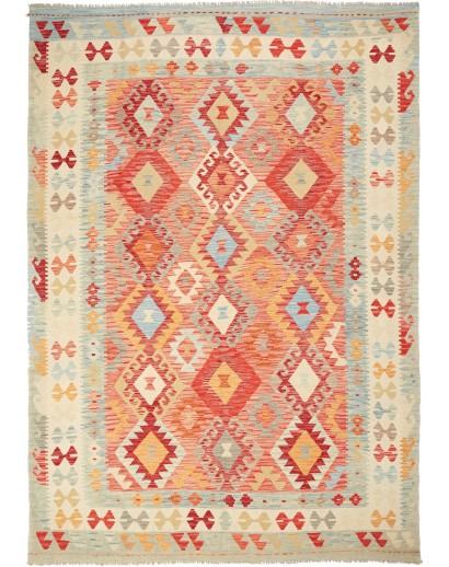 Tappeto Kilim Afghanistan marrone beige 209x298
