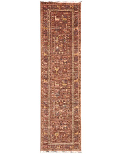 Tappeto Rubin Pakistan rosso giallo 80x296