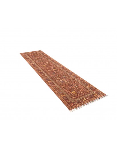Tappeto Rubin Pakistan rosso giallo 80x296