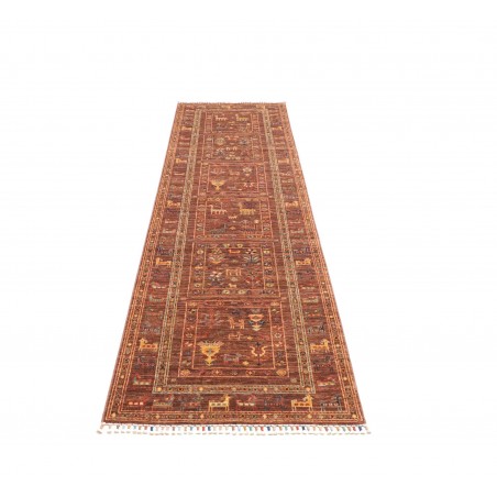 Tappeto Rubin Pakistan rosso giallo 80x296