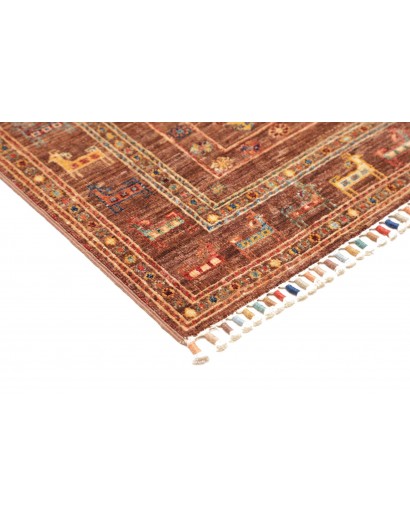 Tappeto Rubin Pakistan rosso giallo 80x296