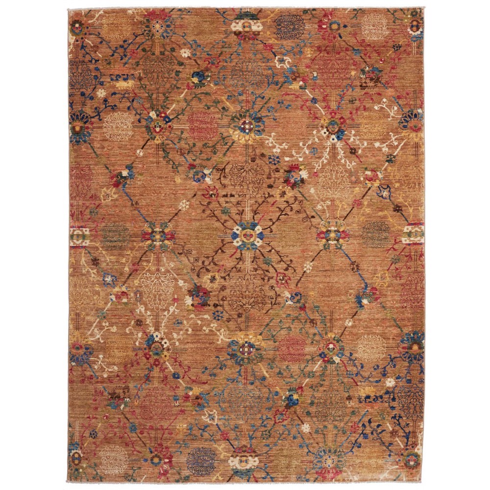 Tappeto Shahi Fine Pakistan rosso giallo 170x233