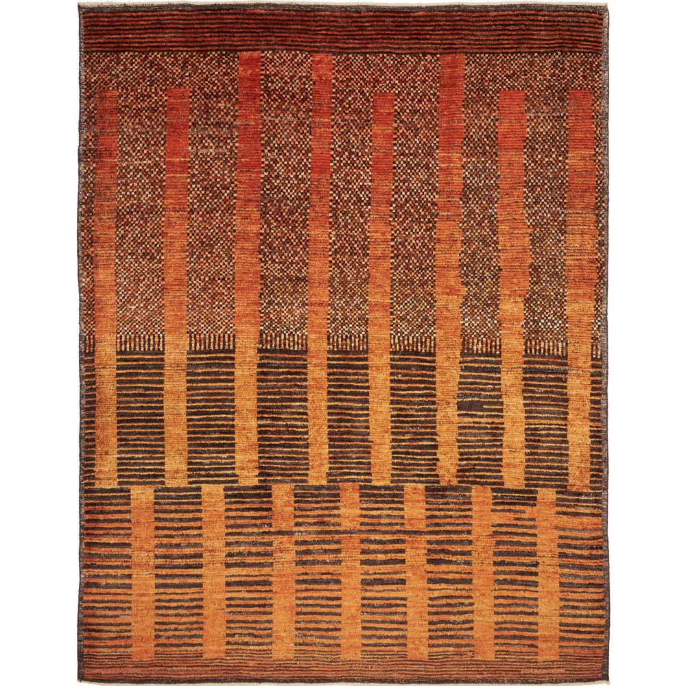 Tappeto Gabbeh Marrakech Pakistan arancione bianco 247x319